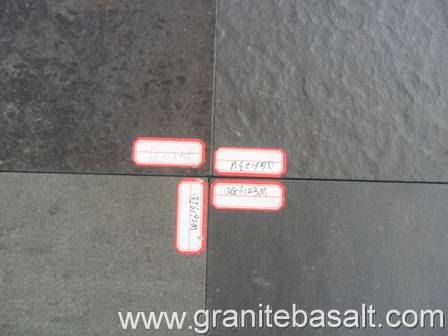 Basalt  Different processing surface